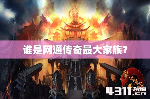 谁是网通传奇最大家族？