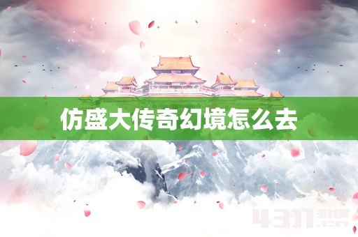 仿盛大传奇幻境怎么去
