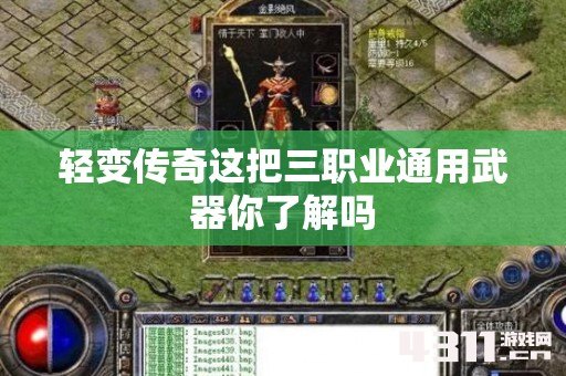轻变传奇这把三职业通用武器你了解吗