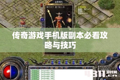 传奇游戏手机版副本必看攻略与技巧